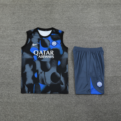 25/26 Inter Milan training blue-black vest set fan version S-XXL