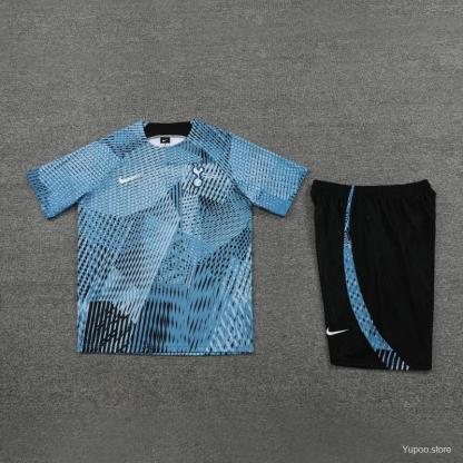 23/24 Totteham Hotspurs Navy Stripe Navy Short Sleeve+Shorts