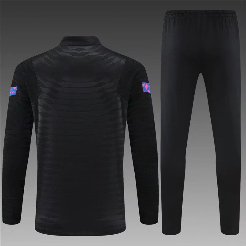 21-22 Barcelona Half Zipper Black Jacket S-XXL