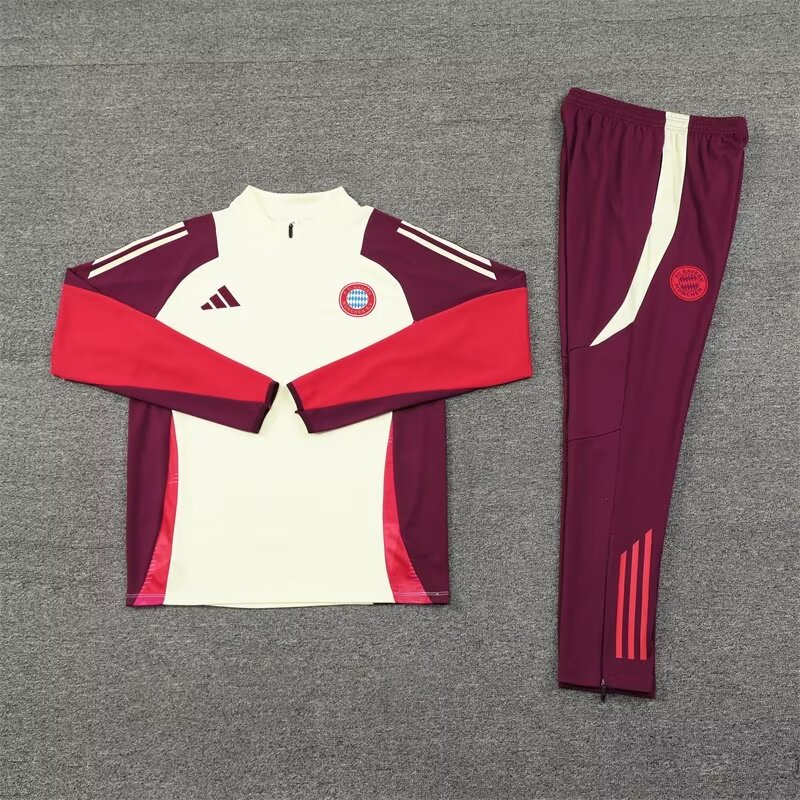 2425 Bayern white half-zipper kids jacket size 10-18