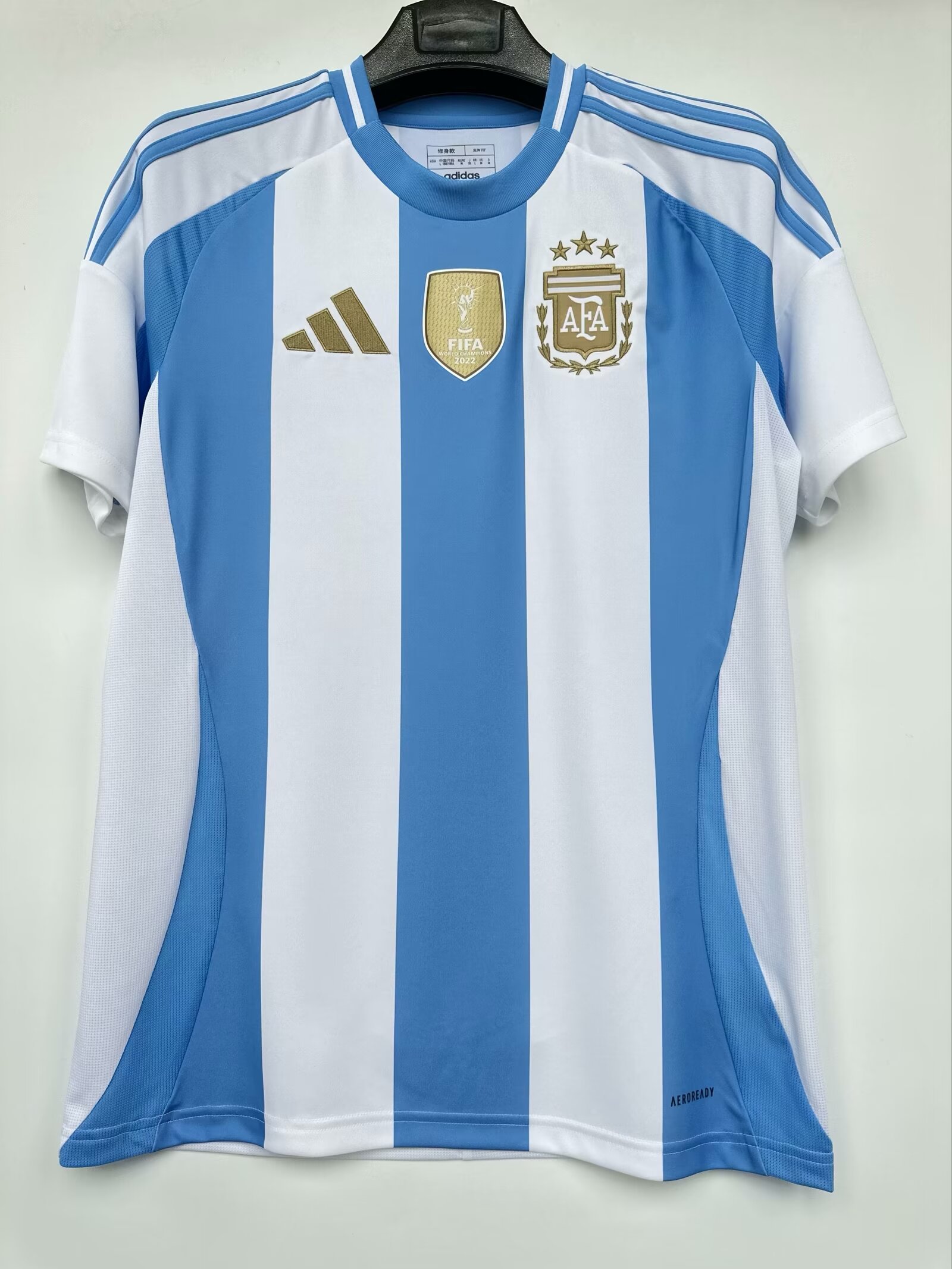 24/25 Argentina home fan version with patch size S-4XL