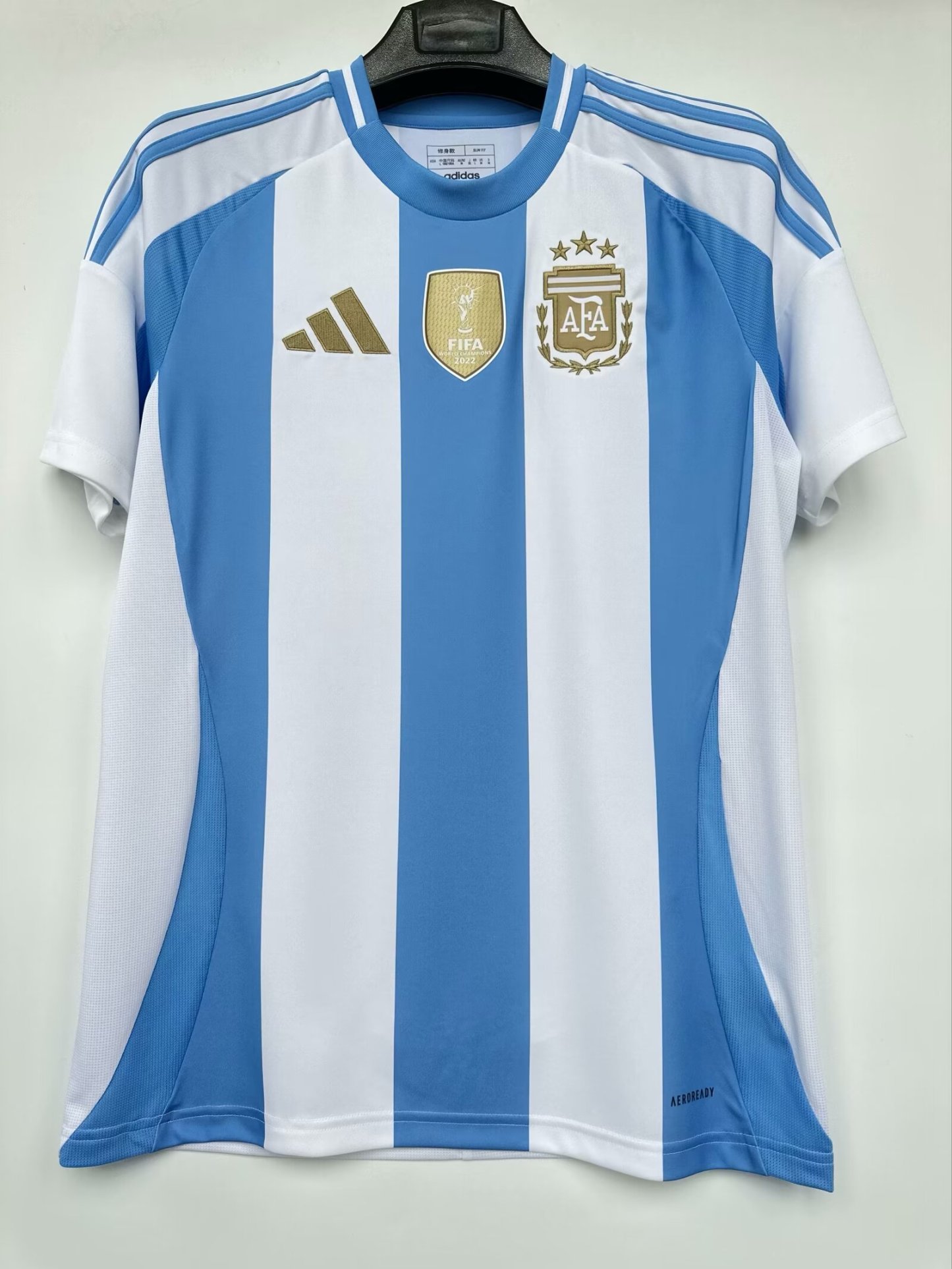 24/25 Argentina home fan version with patch size S-4XL