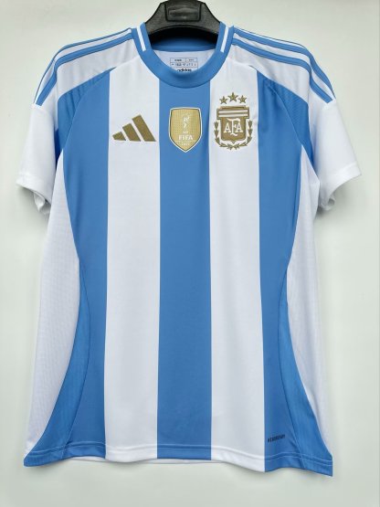 24/25 Argentina home fan version with patch size S-4XL