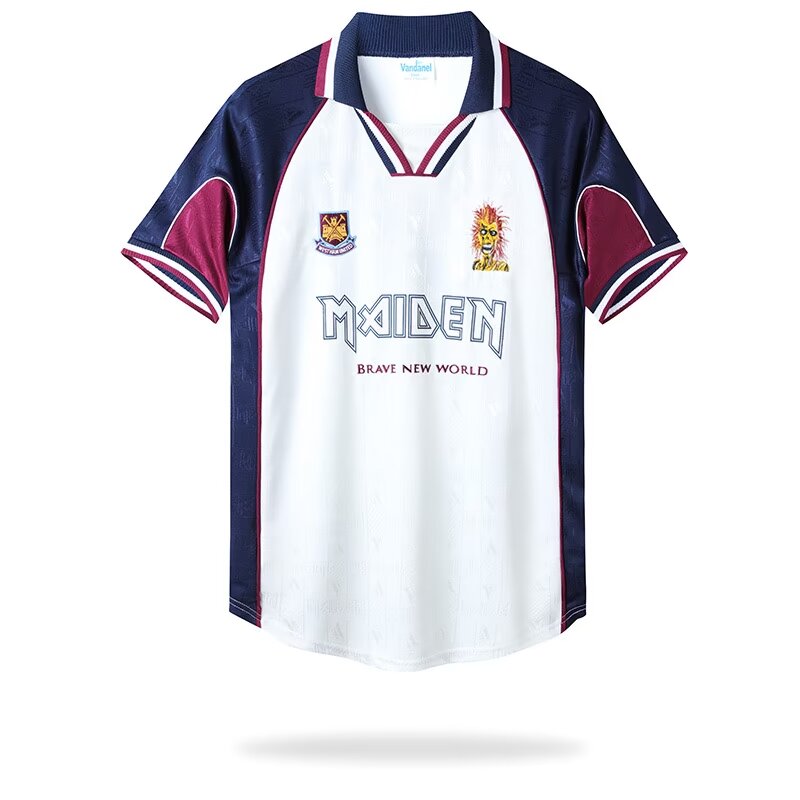 Retro 1999 West Ham Iron Maiden Away Size S-XXL