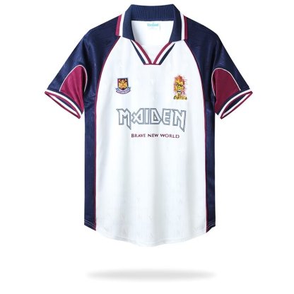 Retro 1999 West Ham Iron Maiden Away Size S-XXL