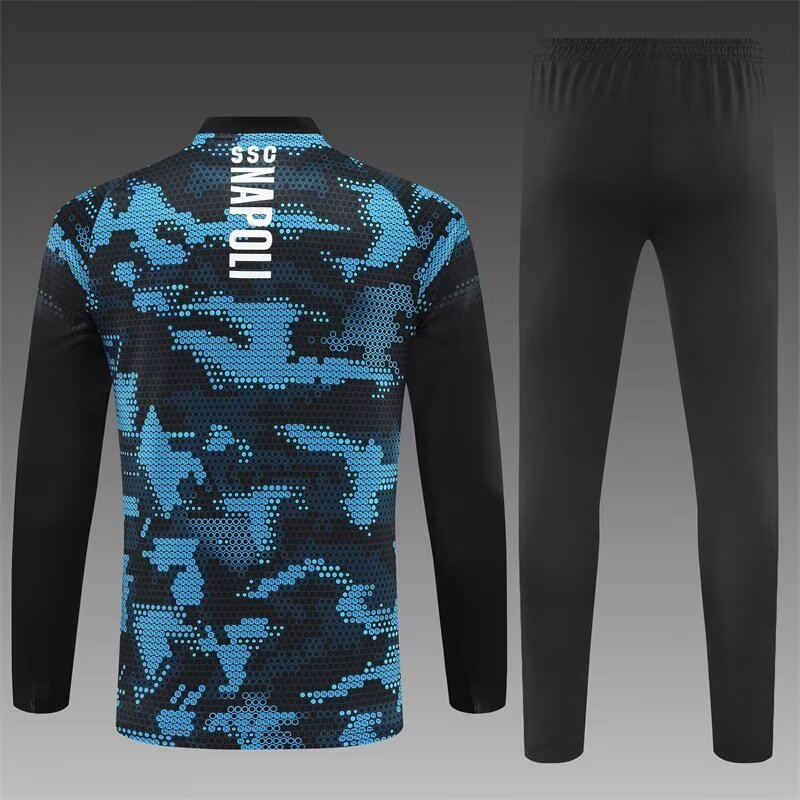 24/25 Napoli black half-zip tracksuit S-XXL