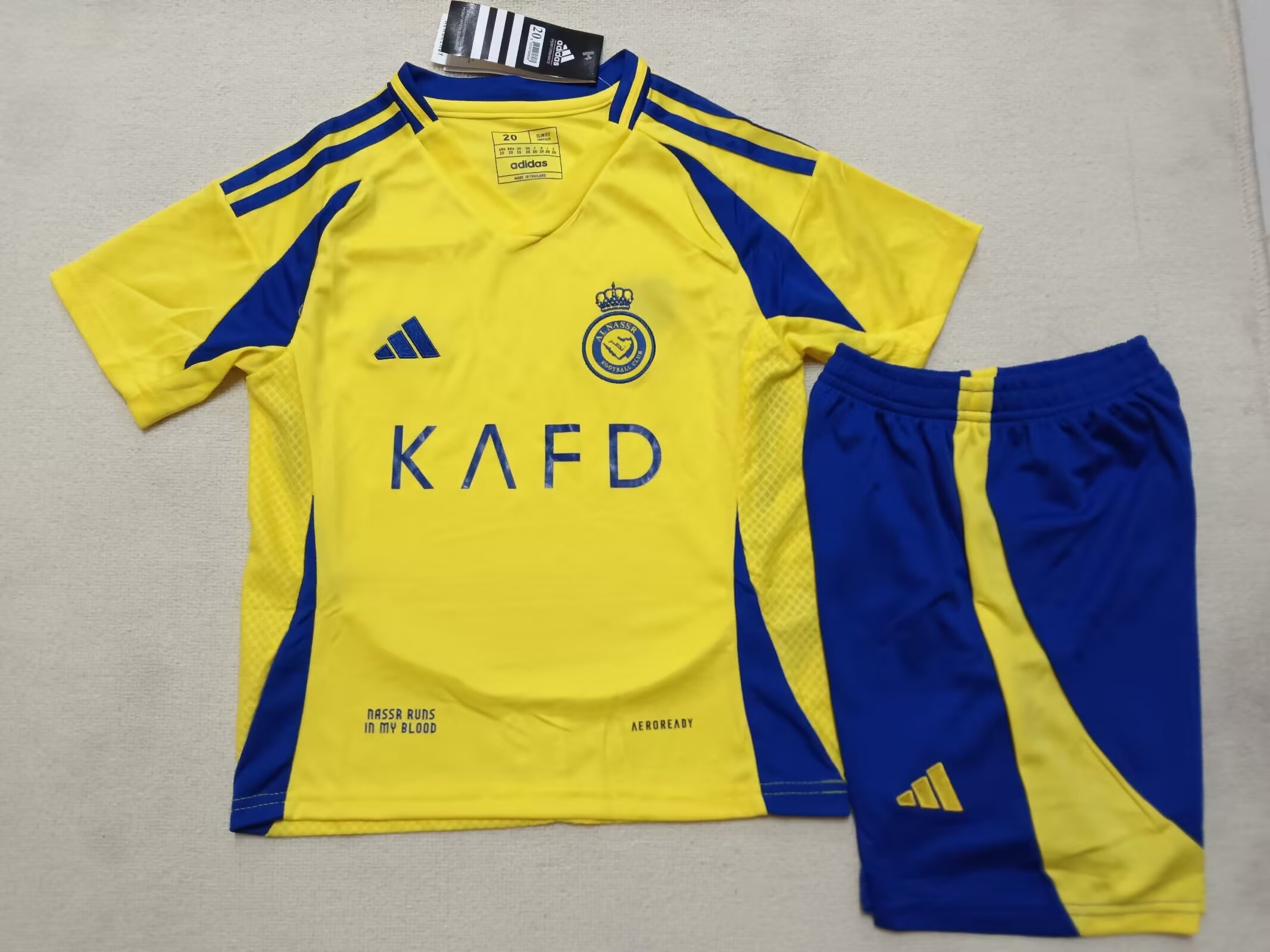 24/25 Al-Nassr home kids version size 16-28
