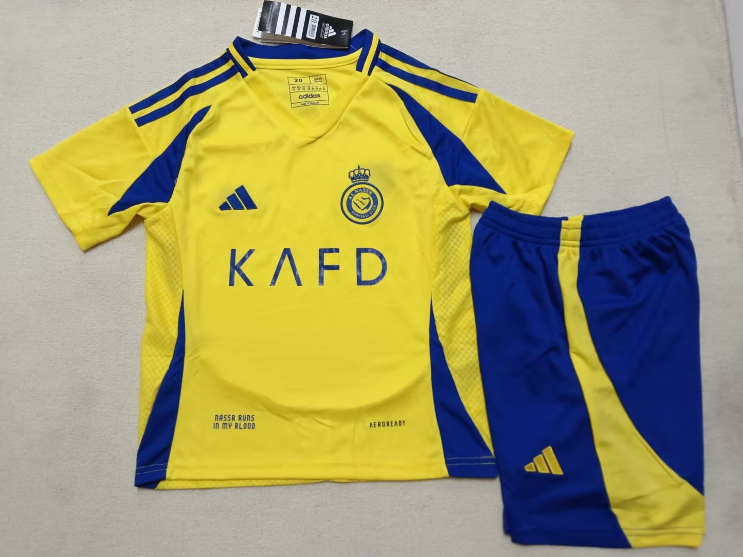 24/25 Al-Nassr home kids version size 16-28