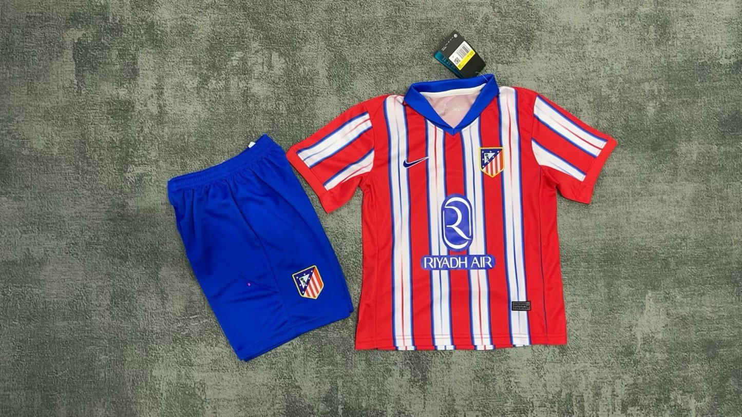 24/25 Atletico Madrid Home kids version size 16-28