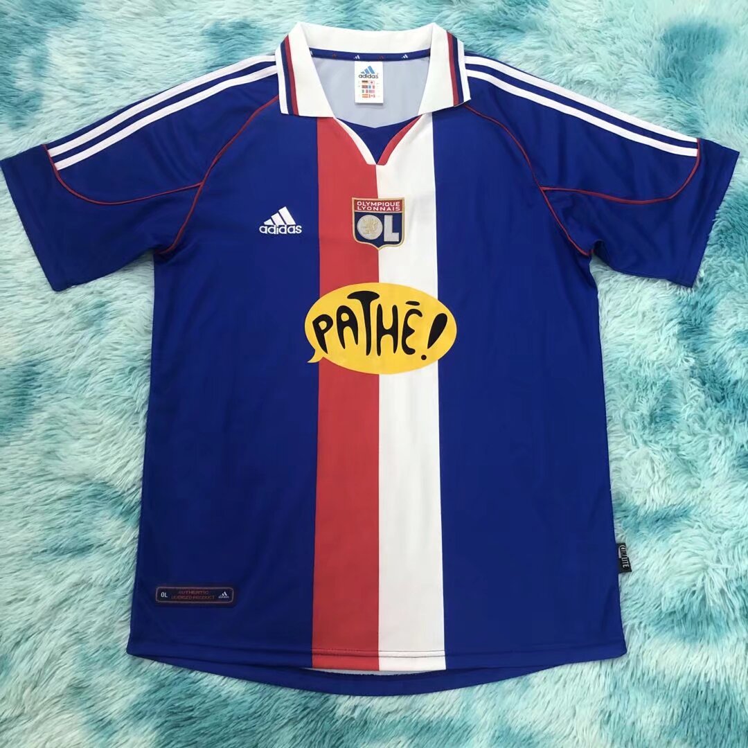 00/01 Olympique Lyonnais away retro version Jersey S-XXL