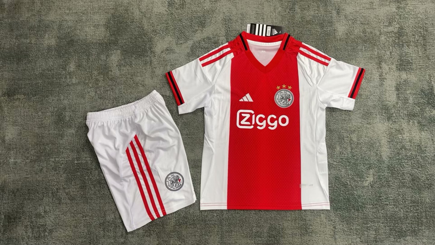 25/26 Ajax home kids version size 16-28