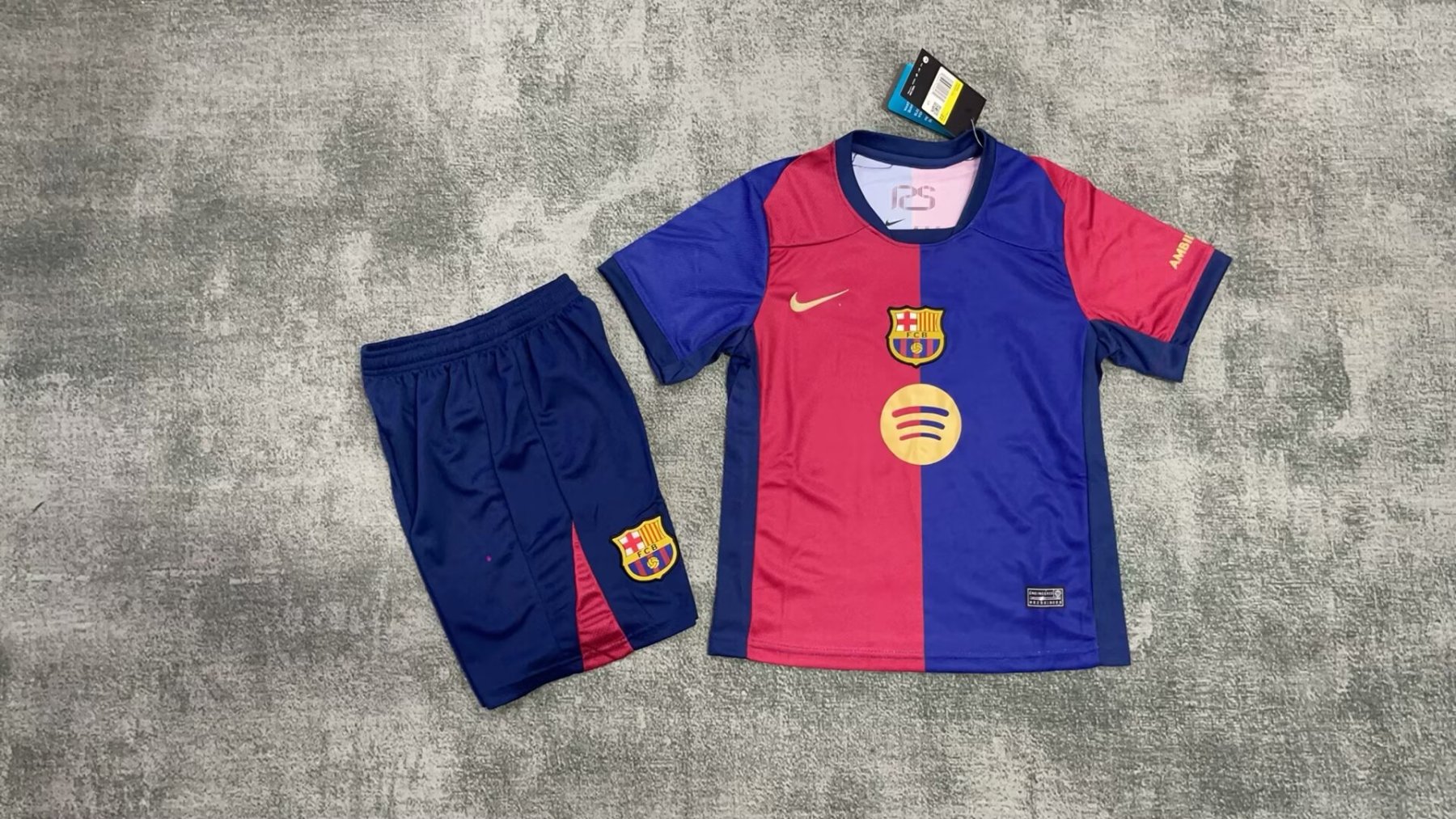 24/25 Barcelona home kids version size 16-28
