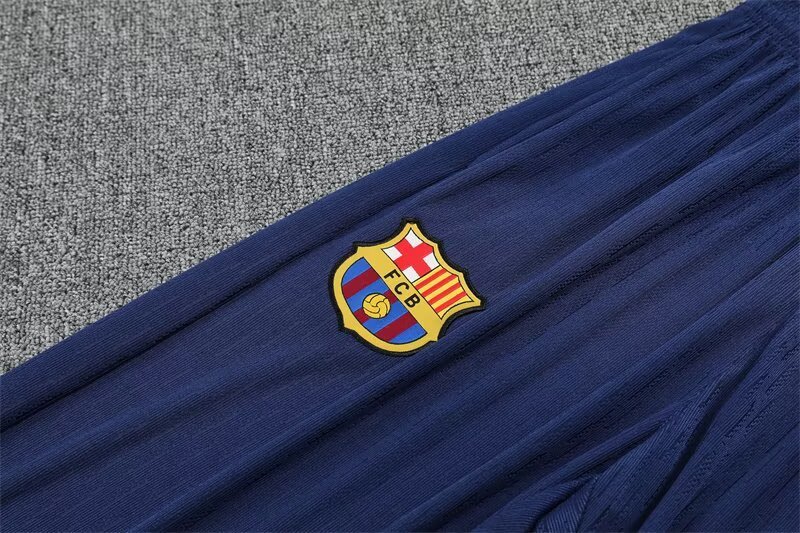 25/26 Barcelona Royal Blue Half-Zip player version Jacket Suit