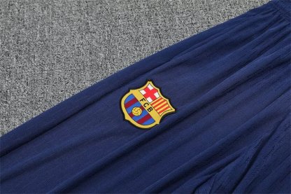 25/26 Barcelona Royal Blue Half-Zip player version Jacket Suit