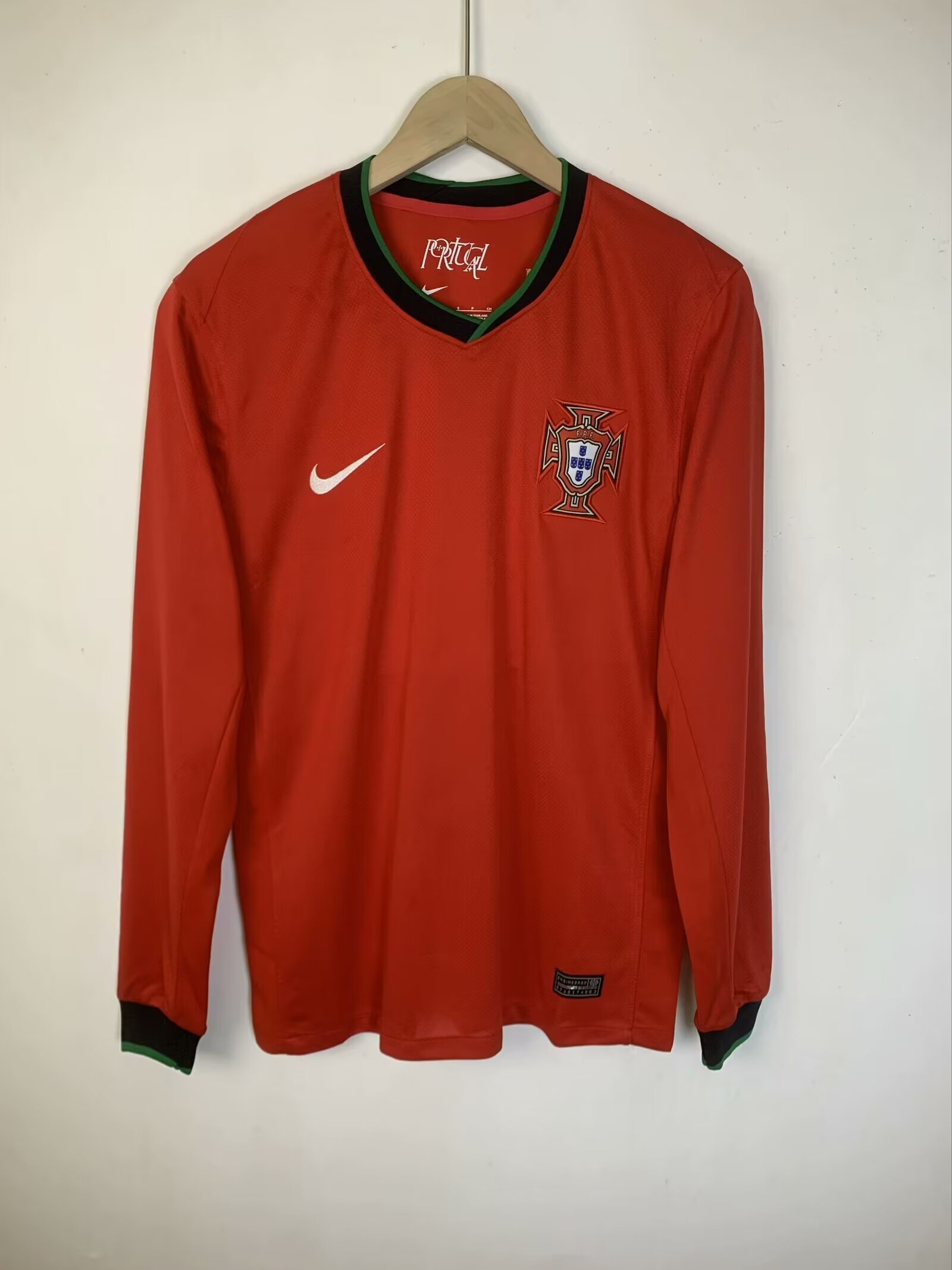 24/25 Portugal home long sleeve fan version S-3XL