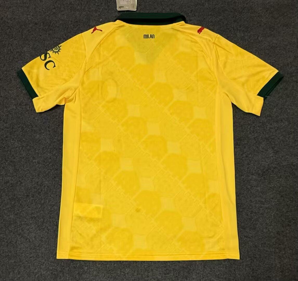 25/26 AC Milan yellow fan version S-4XL