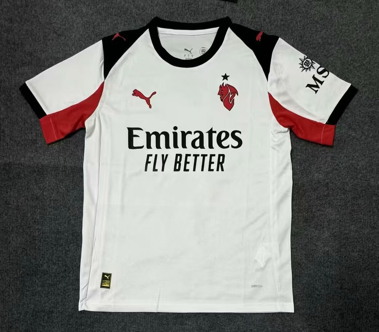25/26 AC Milan white fan version S-4XL