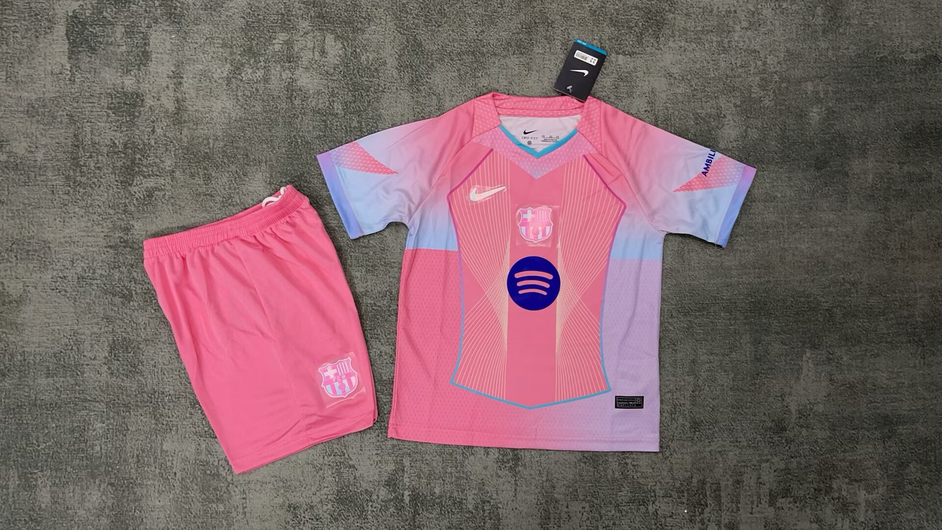 25/26 Barcelona special pink kids version size 16-28