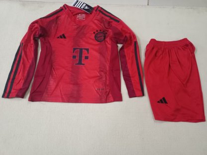 24/25 Bayern home long sleeve kids version size 16-28
