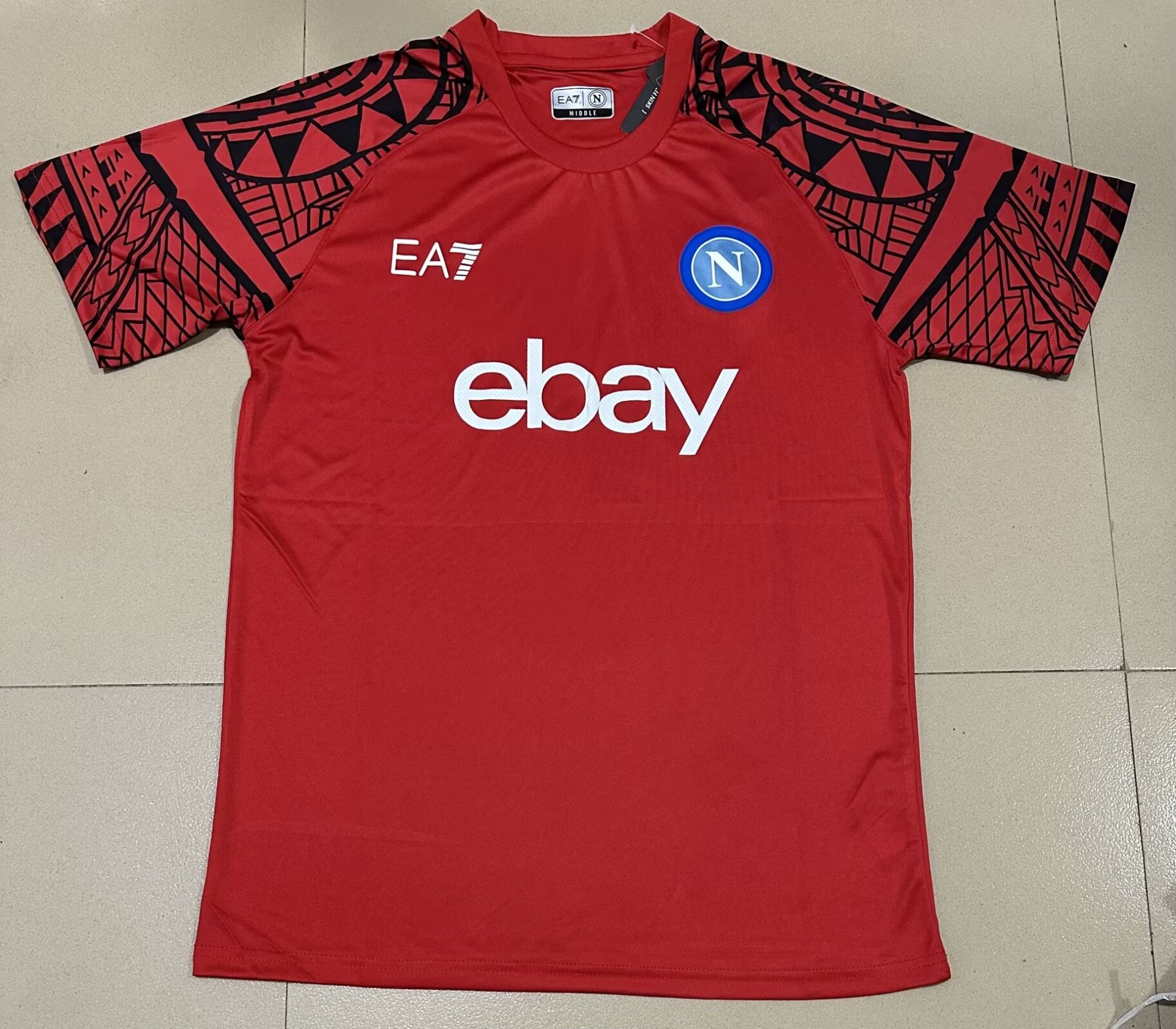 2324 Naples red training uniform s-4xl