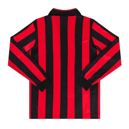 Retro 89/90 AC Milan Home Long Sleeve Jersey