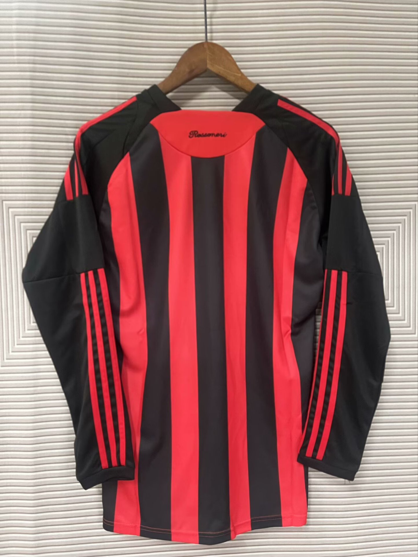 08/09 AC Milan home long sleeve retro version S-XXL