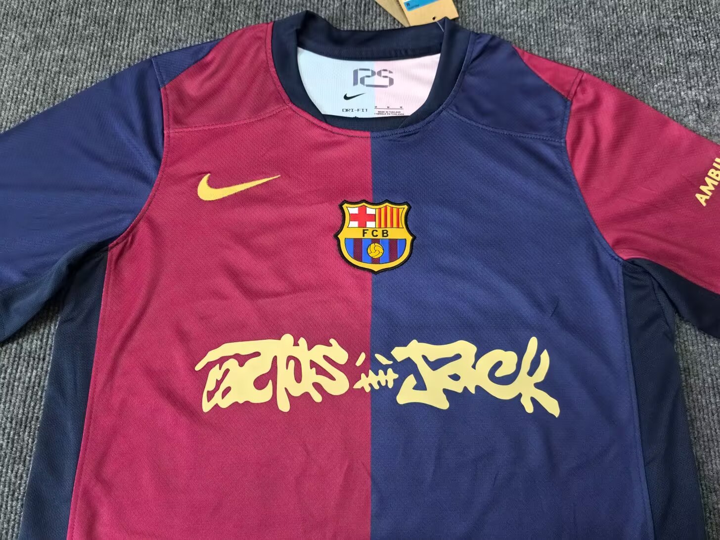 24/25 Barcelona home Travis Scott fan version S-4XL