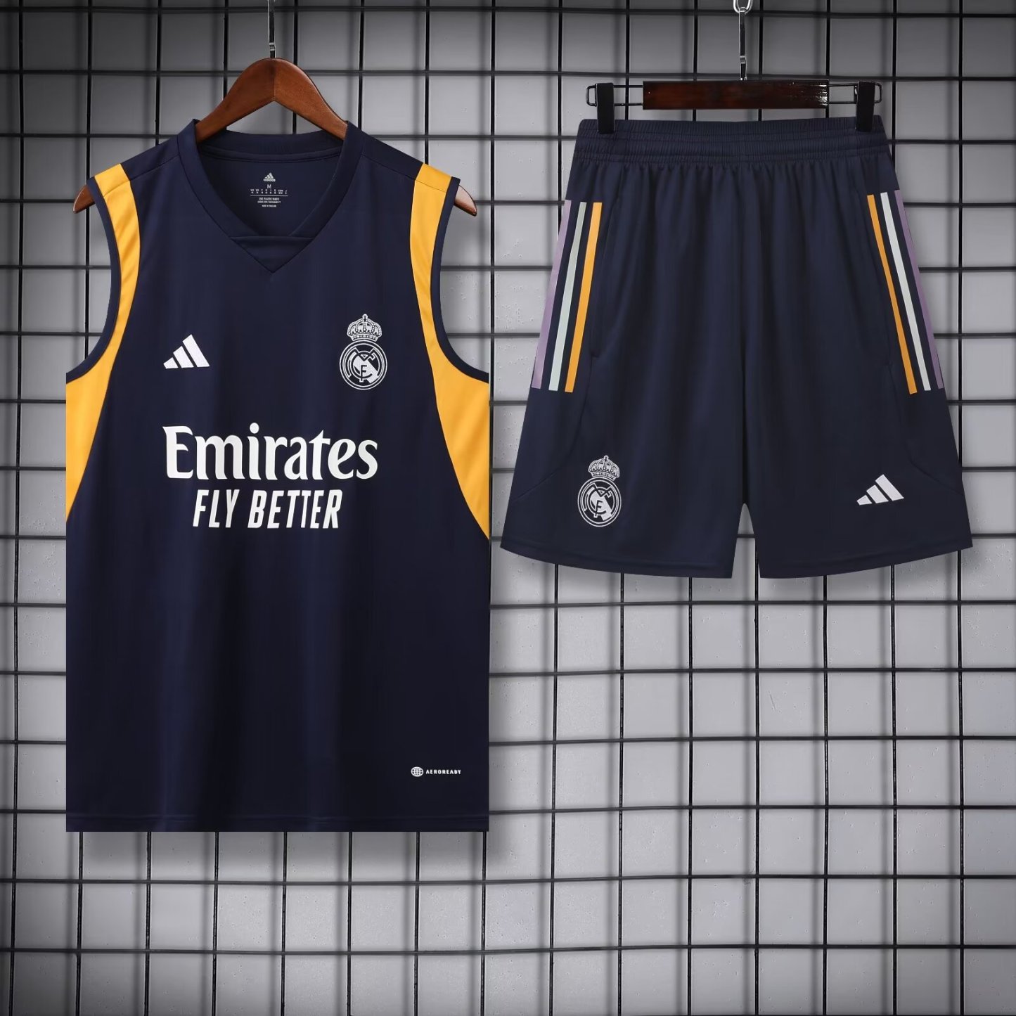 23-24 Real Madrid Black Training Vest Size S-XXL
