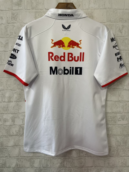 2025 Red Bull F1 white Polo jersey