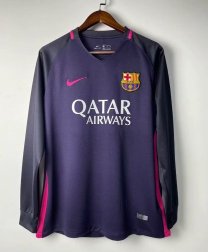 Retro 16-17 Barcelona away long sleeve size S-XXL