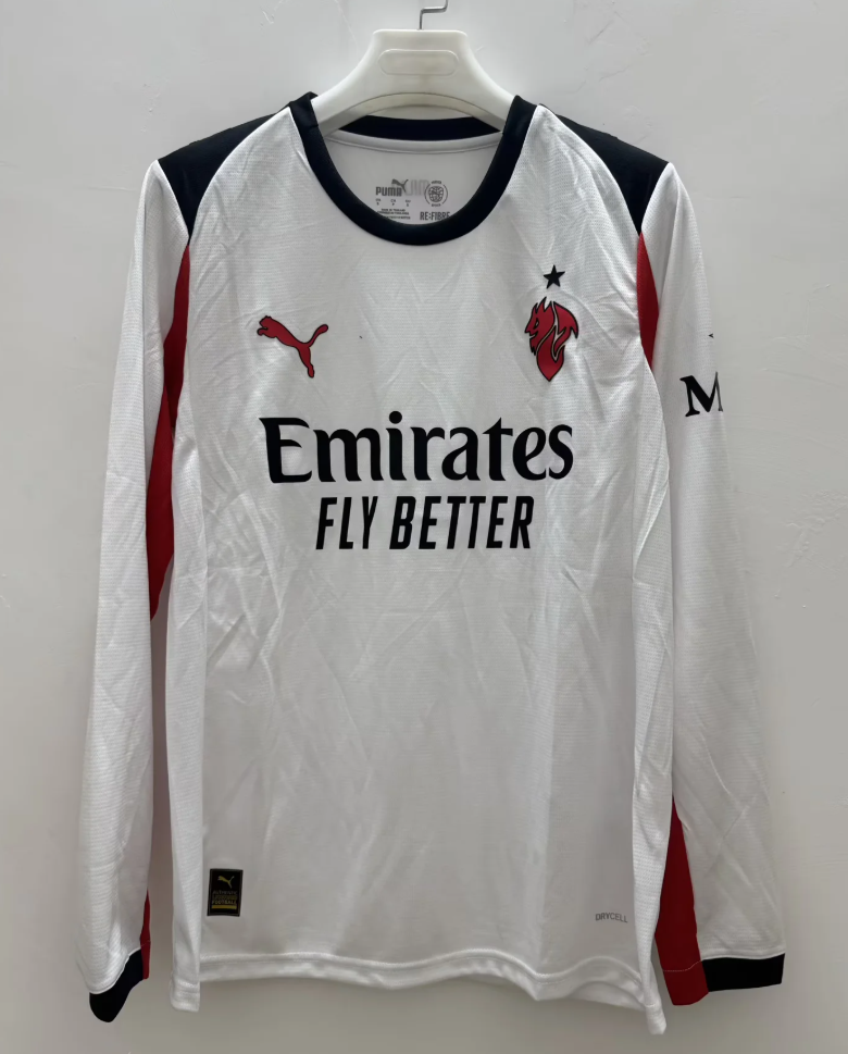 25/26 AC Milan away long sleeve fan version S-4XL