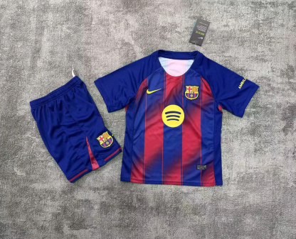 25/26 Barcelona home kids version size 16-28
