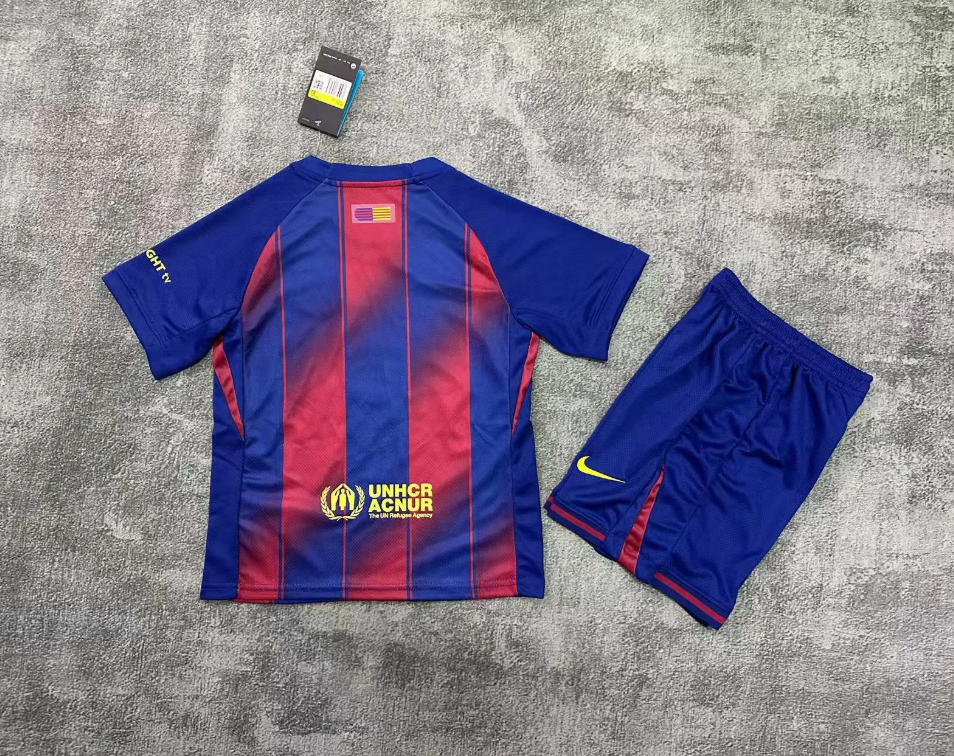 25/26 Barcelona home kids version size 16-28