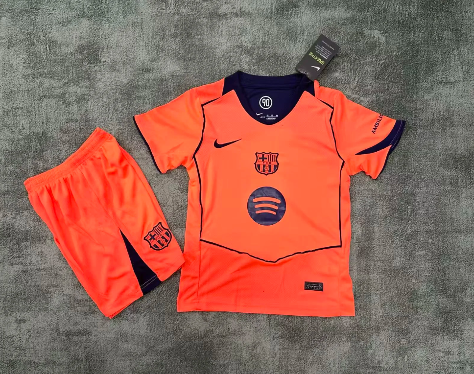 25/26 Barcelona away kids version size 16-28