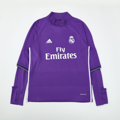 16/17 re@l Medrid Purple training long sleeve Jersey S-XXL 