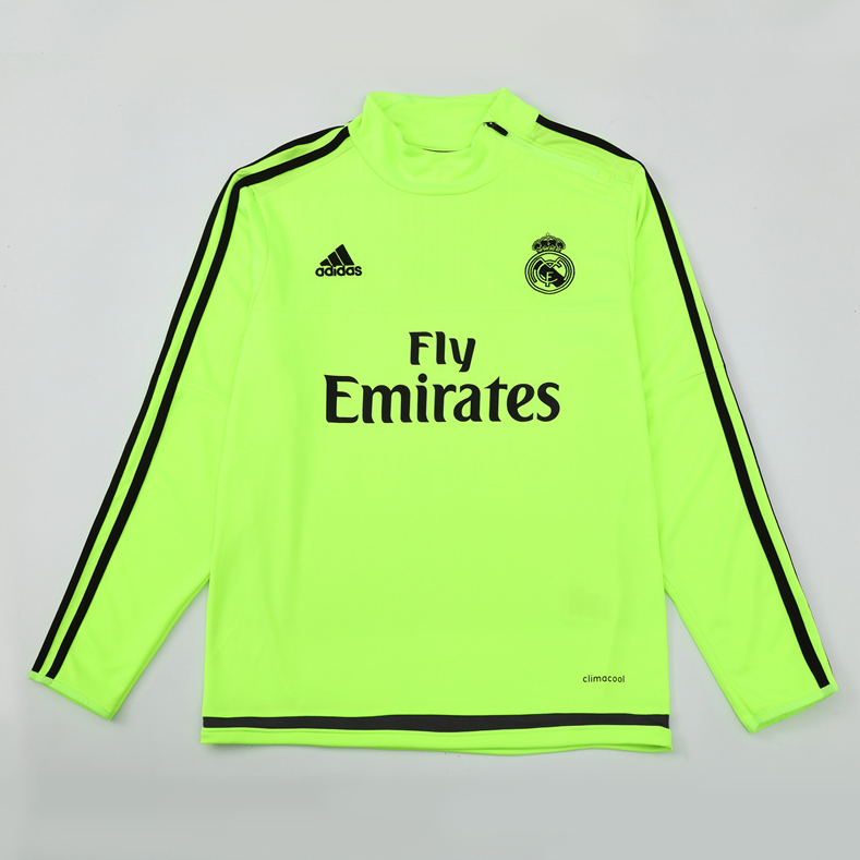 15/16 re@l Medrid green training long sleeve Jersey S-XXL 