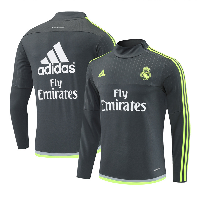 15/16 re@l Medrid grey training long sleeve Jersey S-XXL 