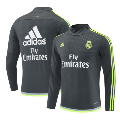 15/16 re@l Medrid grey training long sleeve Jersey S-XXL 