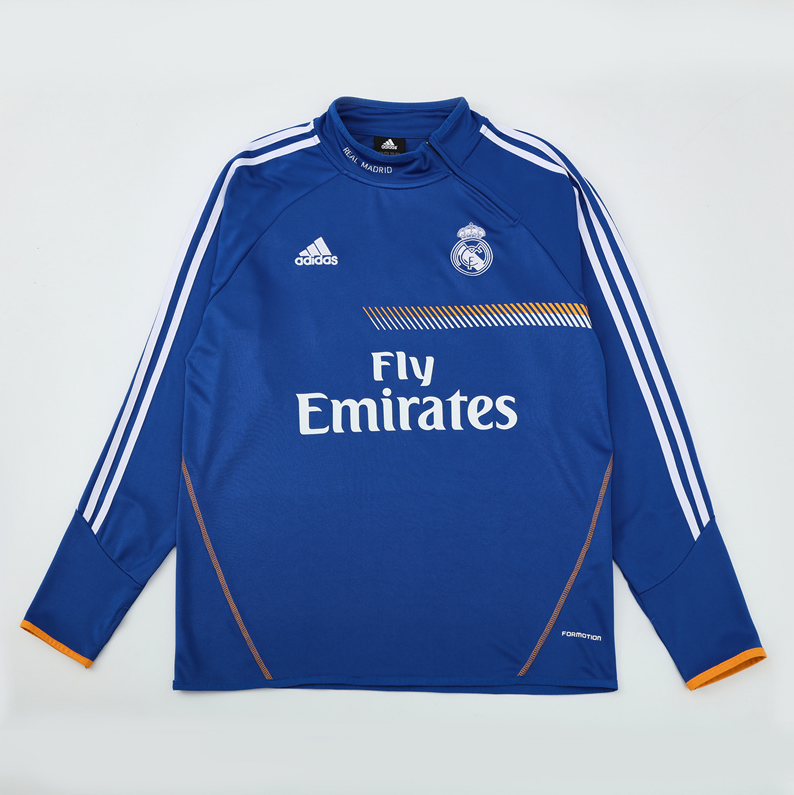 13/14 re@l Medrid blue training long sleeve Jersey S-XXL 