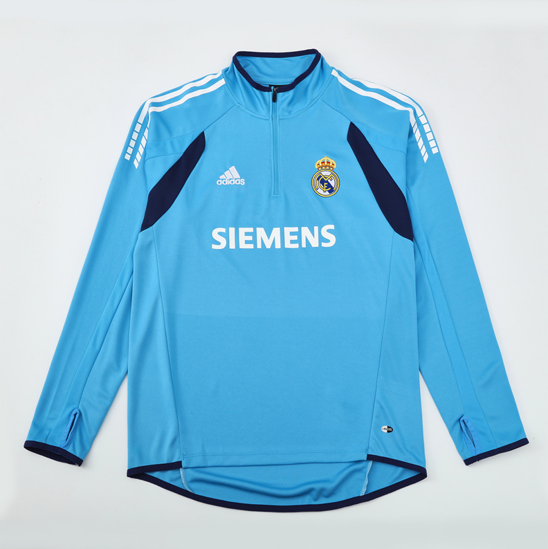 05/06 re@l Medrid blue training long sleeve Jersey S-XXL 
