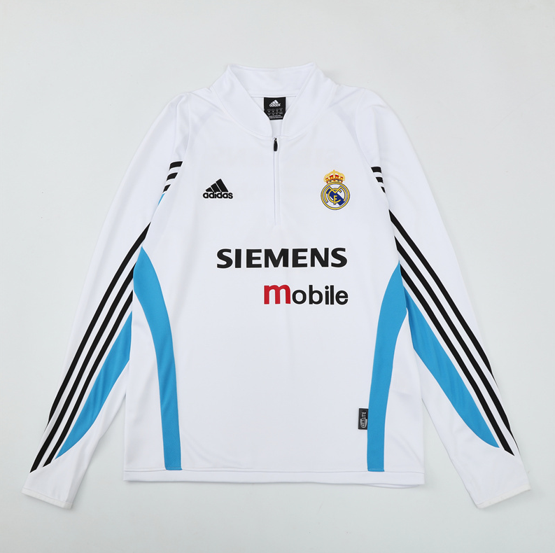03/04 re@l Medrid white training long sleeve Jersey S-XXL 