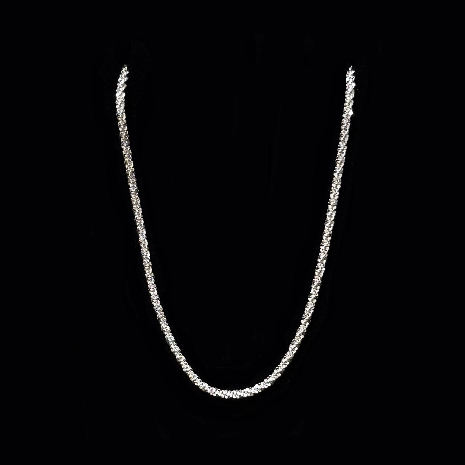 925 silver sparkling necklace
