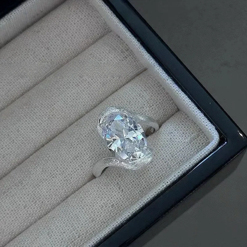 925 Silver Aurora Zircon Ring