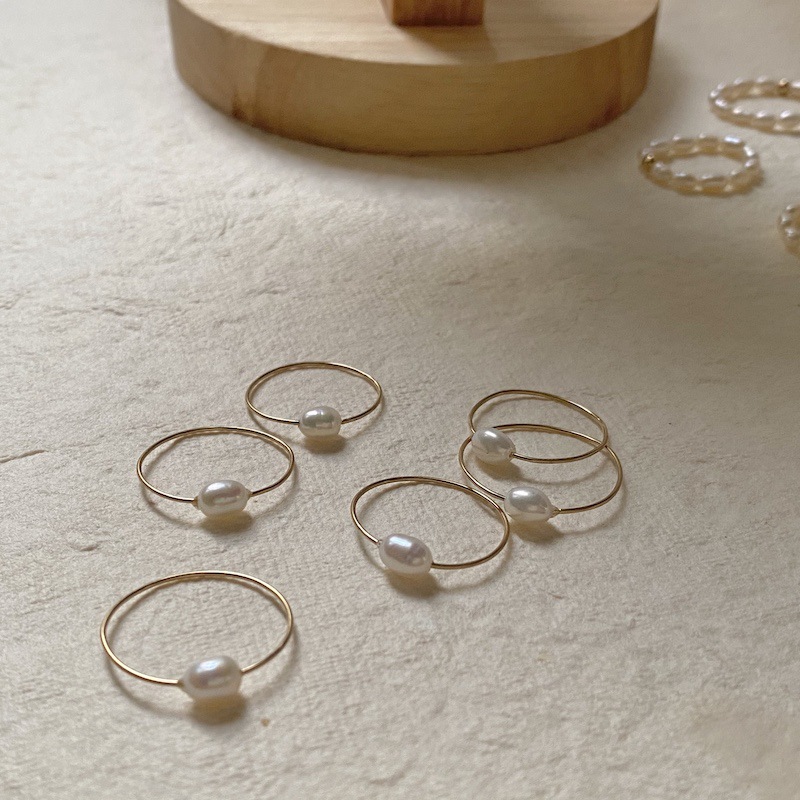 American 14k gold solid stackable washable ring