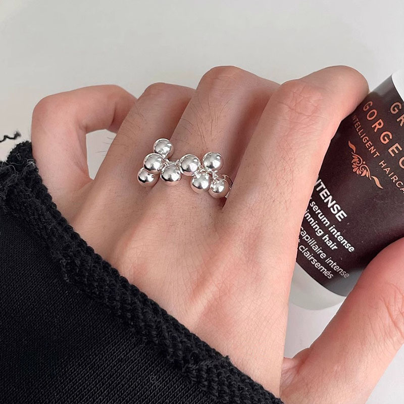 925 Silver Grape Bunch Ring