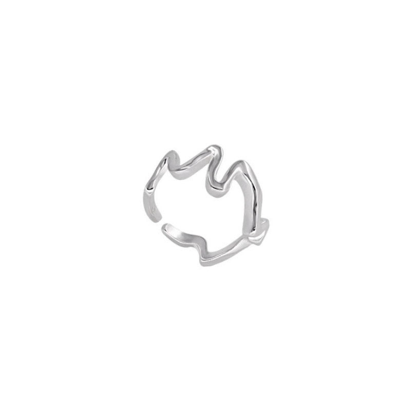 925 Silver Wavy Line Ring