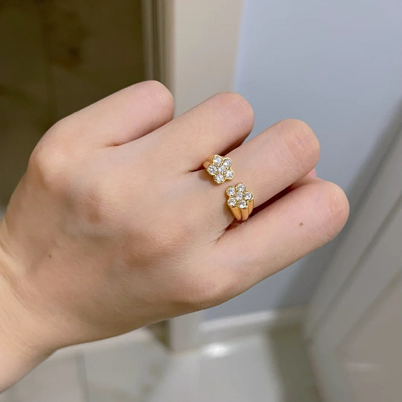 925 silver gilt gilt open ring