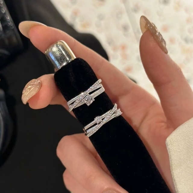 Star Odyssey 925 Silver Surround Brushed Ring