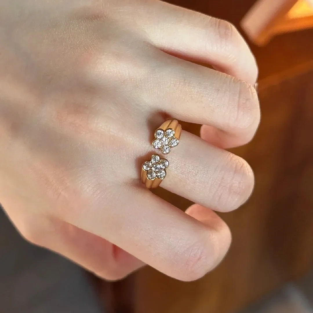 925 silver gilt gilt open ring