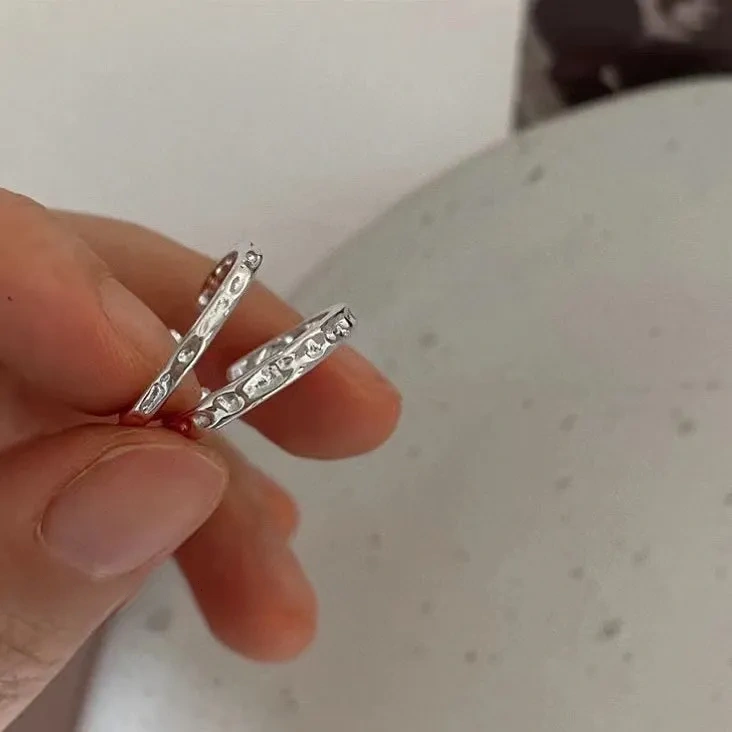 925 Silver Stone Pattern Ring